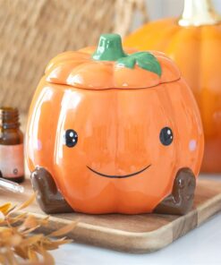Cute Smiling Pumpkin Oil Burner and Wax Warmer