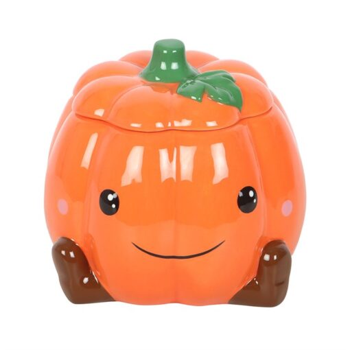 Cute Smiling Pumpkin Oil Burner and Wax Warmer - Image 2