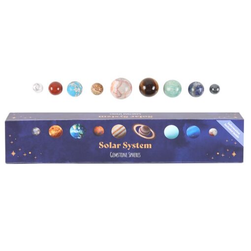 Solar System Gemstone Crystal Sphere Set - Image 2