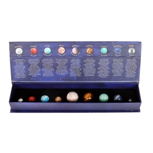 Solar System Gemstone Crystal Sphere Set - Image 4